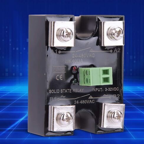Berm Solid State Relay, Single Channel DC Control & Dual Channel AC Control SSR Relay 24-480VAC (BERM-DK40DA) in Kuwait