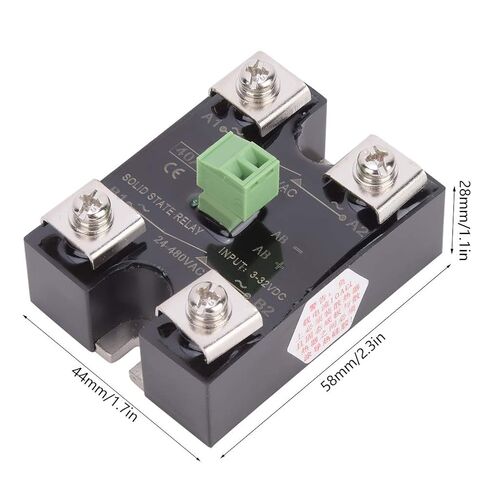 Berm Solid State Relay, Single Channel DC Control & Dual Channel AC Control SSR Relay 24-480VAC (BERM-DK40DA) in Kuwait