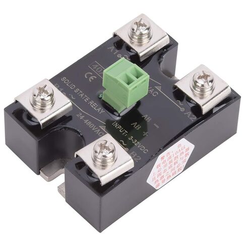 Berm Solid State Relay, Single Channel DC Control & Dual Channel AC Control SSR Relay 24-480VAC (BERM-DK40DA) in Kuwait