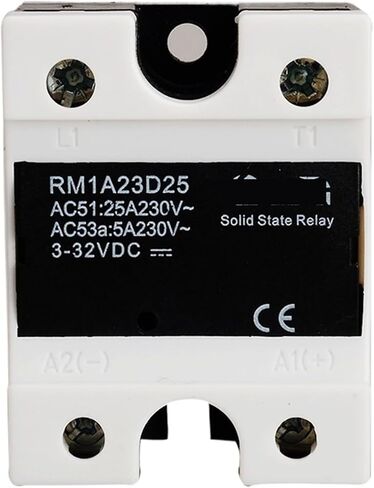 RM1A23D25 SCR مرحلة واحدة التيار المتناوب مرحل الحالة الصلبة 220 فولت ، 3 فولت 3.3 فولت 5 فولت 12 فولت 24 فولت 32 فولت تيار مستمر المدخلات 25A /24-280 فولت مخرج تيار متردد ، لوحة توزيع مرحل SSR in Kuwait