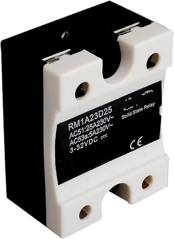 RM1A23D25 SCR مرحلة واحدة التيار المتناوب مرحل الحالة الصلبة 220 فولت ، 3 فولت 3.3 فولت 5 فولت 12 فولت 24 فولت 32 فولت تيار مستمر المدخلات 25A /24-280 فولت مخرج تيار متردد ، لوحة توزيع مرحل SSR in Kuwait
