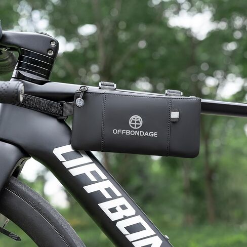 Top Tube Bike Bag for Bicycle - Waterproof Bicycle Frame Bag Secure & Minimalist Bike Pouch Fits Road & Mountain in Kuwait