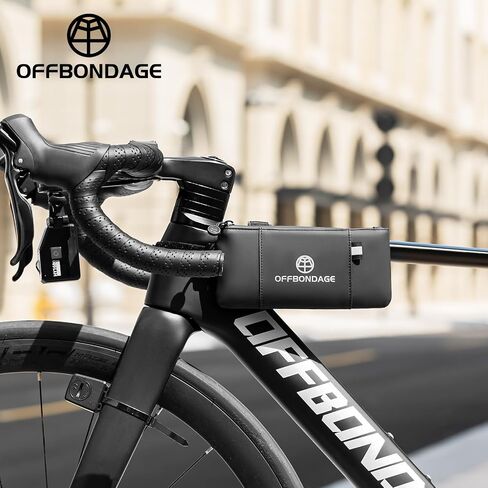 Top Tube Bike Bag for Bicycle - Waterproof Bicycle Frame Bag Secure & Minimalist Bike Pouch Fits Road & Mountain in Kuwait