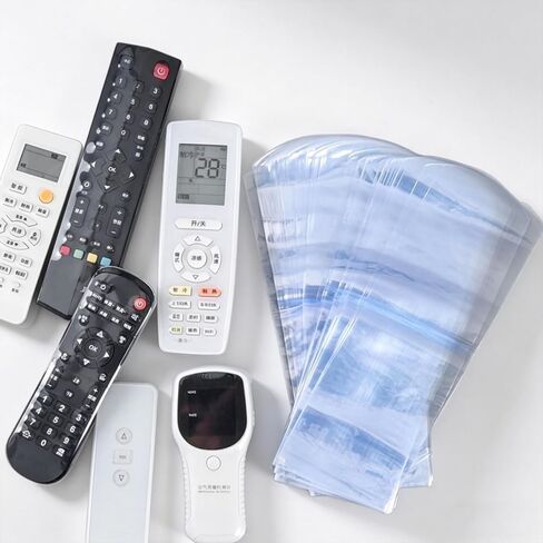 10pcs Heat Shrink Bags - 3.2" x 9.8" Transparent Plastic Wrap for TV & Remote Control, Waterproof Dustproof Protective Cover in Kuwait