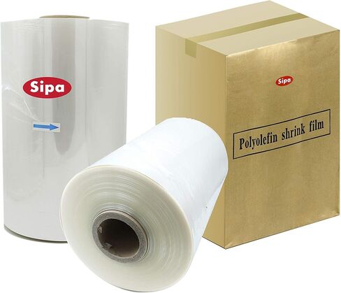 SIPA 19" 125 Gauge Polyolefin Shrink Film Heat Wrap POF Centerfold 2100 feet (1) in Kuwait