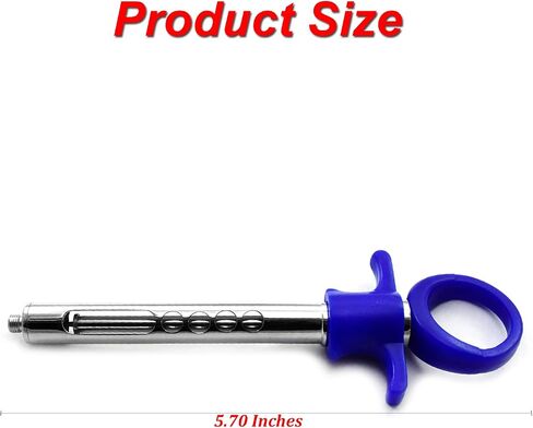MEDSPO Professional Dental Implant Bone Graft Syringe | Curved Grafting Procedures | Aspirating Anesthetic Dentistry | Automatic Passive Cartridge | Tools Instruments (Auto Passive Syringe BLU 1.8ML) in Kuwait