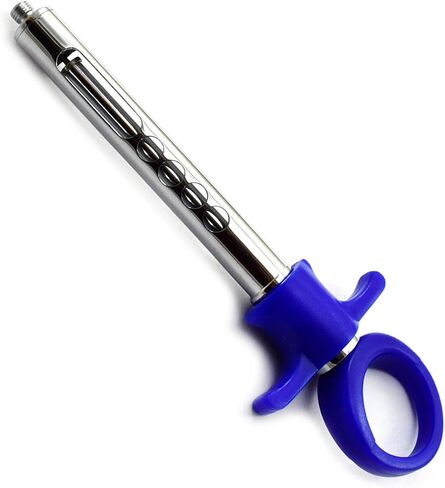 MEDSPO Professional Dental Implant Bone Graft Syringe | Curved Grafting Procedures | Aspirating Anesthetic Dentistry | Automatic Passive Cartridge | Tools Instruments (Auto Passive Syringe BLU 1.8ML) in Kuwait