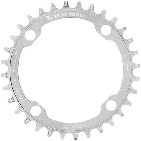 Wolf Tooth 104 BCD Chainring - Raw Silver in Kuwait