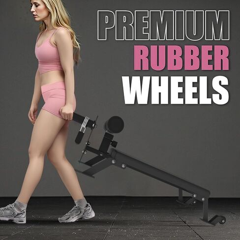 Nordic Curl Machine,Heavy Duty Steel Nordic Hamstring Curl Machine with Thick Pad/ Height Adjustable Bench for Home Gym,Weight Capacity 450 LBS in Kuwait