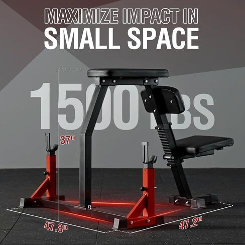 Mikolo Seal Row Bench, Back Extension Machine Back Machine, with Stationary Bench Combo, Upper Body Workout Equipment for Reverse Hyper and Lateral Raise, 1500LBS Capacity in Kuwait