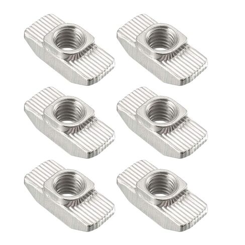 4040 Series M6 T Nut, T Slot Nut, Hammer Head Fastener Nut, Nickel Plated Carbon Steel Nut for Aluminum Profile, 50Pcs in Kuwait