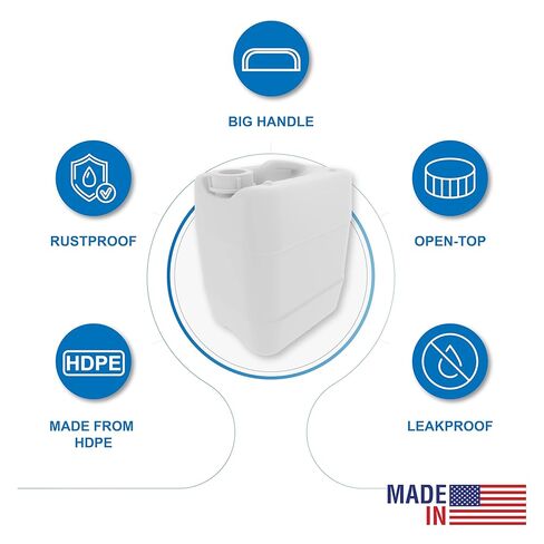 UN/DOT Tight Head Containers for Shipping, Transport, Storage, and Waste; 13.5L (3.5 Gallon), HDPE, 70mm Cap, UN 3H1, 1/EA in Kuwait