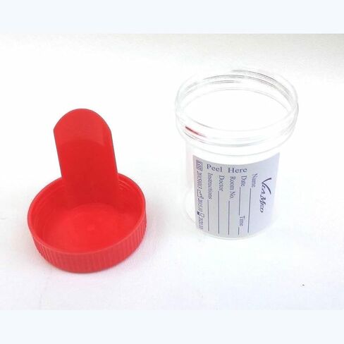Viamed Fecal collection stool container sterile sample specimen bottle cup 60 ML 6 Pcs in Kuwait