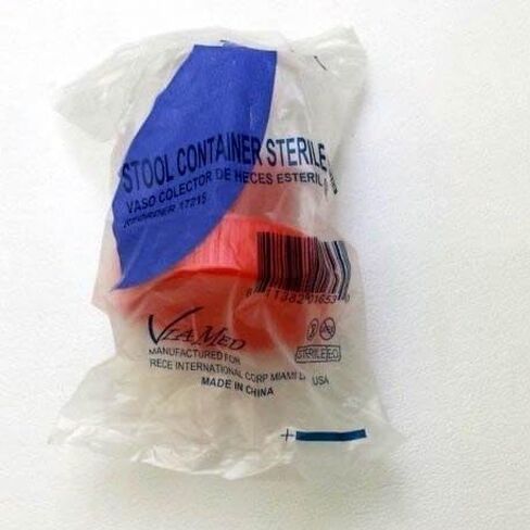 Viamed Fecal collection stool container sterile sample specimen bottle cup 60 ML 6 Pcs in Kuwait