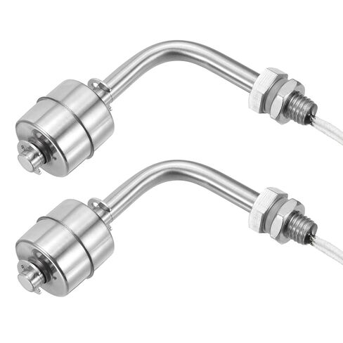 MECCANIXITY Stainless Steel Float Switch, 78mm Rod 110V DC 0.5A Horizontal Water Level Sensor M10 Thread Single Tank Liquid Level Controller for Pump/Alarm 2 Pcs in Kuwait