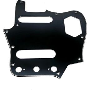 Vintage Style 10-Hole Electric Guitar Pickguard for Fender American Jaguar/JAG (Black Pearl) in Kuwait