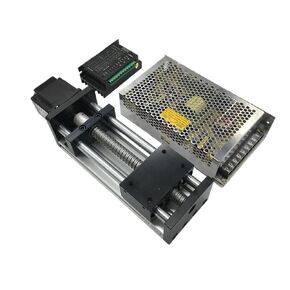 Linear Rail Kit Sliding Table Ball Screw Module Slide Stage 50-300mm Stroke Nema23 Stepper Motor 1.2Nm Power Supply Driver(Only Sliding Table,200mm Stroke-SFU1204) in Saudi Arabia