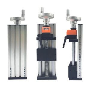 Manual Linear Guide 50×80mm Mobile Panel Position Counter Sliding Table 100-500mm Stroke 1605/1610 C7Ballscrew(1610 with Horizontal,200MM) in Saudi Arabia