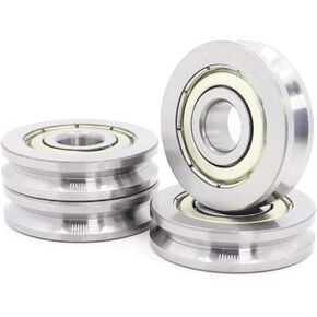 Power Transmission Products 4Pcs V Groove Sealed Ball Bearing 10x35x9 10x35x11mm Pulley Wheel Bearings V4.1/2.1 V4/1 Guide Track Rlooer(103509V4.2 2.1 4PCS) in Kuwait