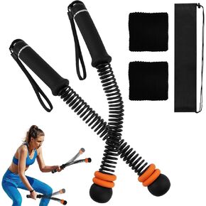 Ropeless Battle-Ropes (2-Pack) Portable Workout Ropes for HIIT Workouts,Cardio & Muscle Training, Low-Impact Training Heavy Duty Arm Exerciser for Strength Training in Kuwait