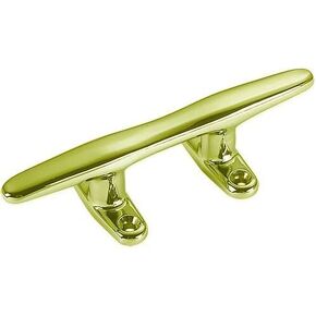 Solid Brass Nautical Cleat by Shiplights (for Hooks, Handle, Draw Pulls, etc) (5", Unlacquered Polished Brass) in Saudi Arabia