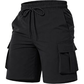 Boys Cargo Shorts Hiking Shorts Quick Dry Athletic Running Short Summer Casual Short Outdoor Outfit for Boy Girl in Kuwait