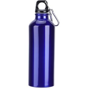 Lightweight, Portable Aluminum Sports Water Bottle, Easy to Clean, 500ml, Blue, for Gym Fitness Cycling Hiking Climbing Traveling in Kuwait