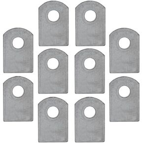 10 Pieces 1-1/2"x1 Weld on Tabs Steel Shock Basic Weld Tab Universal Weld on Tabs Flat Bottom, 3/8" Hole, 3/16" Thick in Kuwait