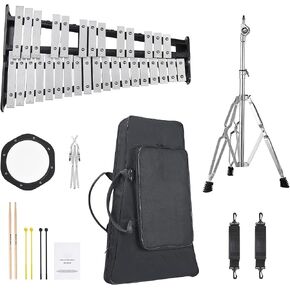 مجموعة Happybuy Professional 32 Note Glockenspiel Xylophone مع حامل وحقيبة in Saudi Arabia