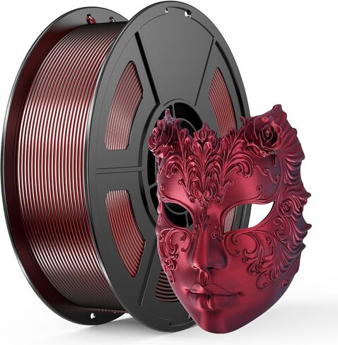 IEMAI Silk PLA+ 3D Printer Filament 1.75mm, High Gloss Shiny Texture, +/- 0.02mm Dimensional Accuracy, 1KG Spool (2.2lbs), Compatible with Most FDM Printers, Silk Gold in Kuwait