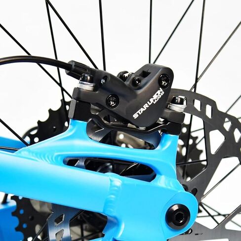 Hydraulic Disc Brakes Set Left Front 1000mm Right Rear 1800mm with Integrated Sight Glass, 2-Pin Power Cut-Off Parking Function Bicycle Disc Brake for MTB Road Bike 2 Piston in Kuwait