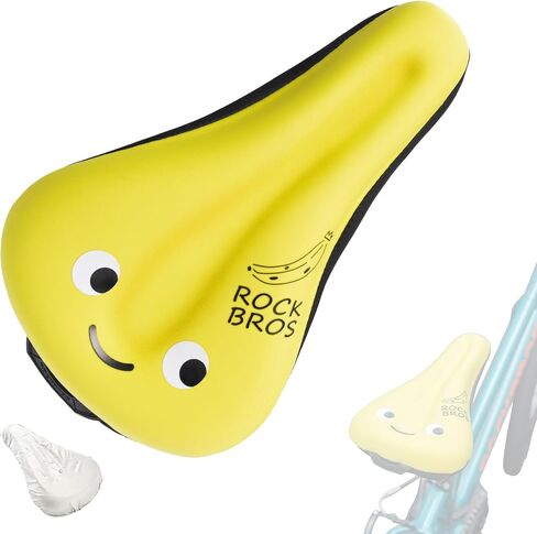 ROCKBROS Kids Bike Seat Cushion Cover for Boys & Girls,10"x6" Comfortable Adjustable with Knob，Extra Soft Memory Foam Children Bicycle Saddle Cover for Mountain/Road Bikes in Kuwait