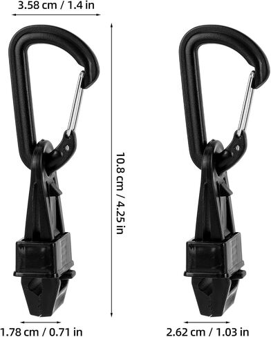 2pcs Boxing Gloves Clip with Carabiners, No-Slip Gloves Clamp Holder for Hanging MMA Muay Thai Glove on Backpack Gym Bag or Gear Bag Quick-Dry Carrying Hook for Training Equipment in Kuwait