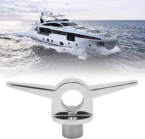 6in Lifting Ring with Cleat, 316 Stainless Steel Heavy Duty Lifting Eye, Polished Marine Grade Cleat Lifting Ring for Yachts and Ships, High Strength in Kuwait