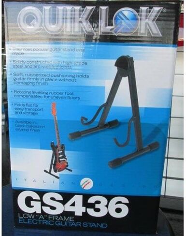 حامل جيتار كهربائي QUIK LOK على شكل حرف A (GS-436BK) in Saudi Arabia
