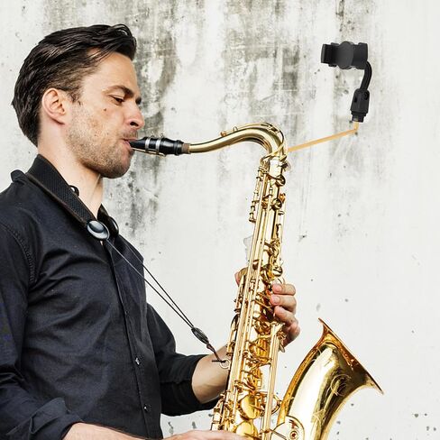 حامل مشبك Luxshiny Alto Saxophone Lyre للأجهزة اللوحية وأوراق الموسيقى، حامل ساكسفون محمول وحامل ساكسفون من الفولاذ المقاوم للصدأ مع تصميم للتمرين بدون استخدام اليدين للتمرين المنزلي وفرقة المسيرة in Kuwait