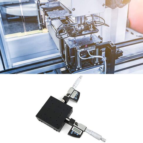 SEMXY100-AC ميكرومتر رقمي XY منصة منزلق متقاطع 0.002 مللي متر دقة ضبط دقيقة 100x100 مللي متر سبائك الألومنيوم لقياس الدقة in Kuwait