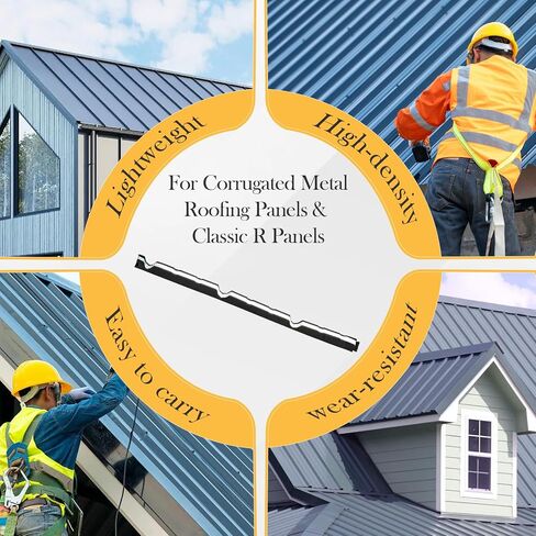 20 Pack Upgraded Outside 12 in R Panel Metal Roof Foam Closure Strips with Self-Adhesive in Kuwait