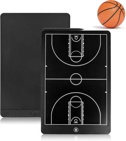 Basketball Coaching Board,16 Inch LCD Coach Clipboard with Pen Basketball Marker Training for Training Teaching Coach Competition Command,Tactical Drawing Tablet in Kuwait
