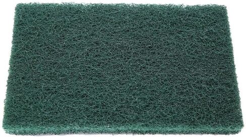 Heavy Duty Scouring Pads, 5pcs Durable Abrasive Sponge Scourer, Professional Industrial Cleaning Pads, Green Multi-Surface Material for Homeowners, Chefs, Kitchen Pots Pans, BBQ Gr in Kuwait