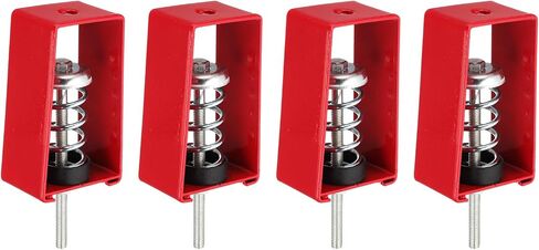 PATIKIL Ceiling Spring Vibration Isolator Hangers, 4 Pack 44lbs Mechanical Vibration Damping Mounts Anti Vibration for A/C Air Processor Bedroom Theater Studio,(XHS) Red in Kuwait