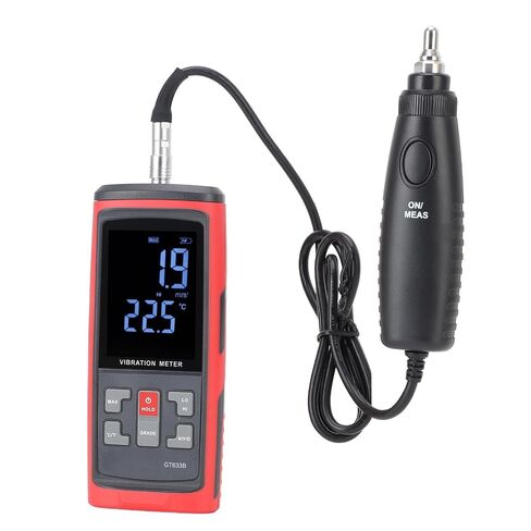 Vibration Meter with Color LCD Display – Acceleration, Velocity, Displacement, Frequency & Temperature Testing in Kuwait
