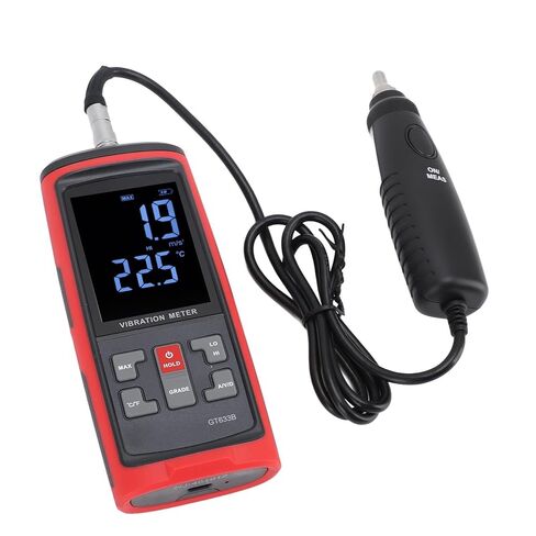 Vibration Meter with Color LCD Display – Acceleration, Velocity, Displacement, Frequency & Temperature Testing in Kuwait