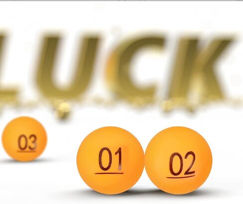 Unomor 30pcs Numbered Raffle Balls Plastic Lottery Game Balls for Party Games Home Entertainment Raffle Drawings Fun Activity Supplies in Kuwait