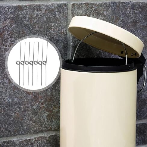 Luxshiny 10 Pcs Stainless Steel Trash can Torsional Spring Replacement Foot Pedal Trash can Spring for Lid Hinge Hand Press and Push Button Bin Opening Mechanism in Kuwait