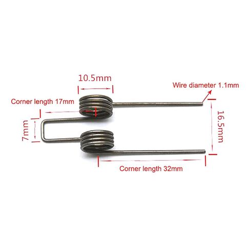 2PCS Double Torsion Spring 1.1 Wire Diameter 10.5mm Outside Diameter Strong Torsional Spring for Lamp Fixtures and Repair in Kuwait