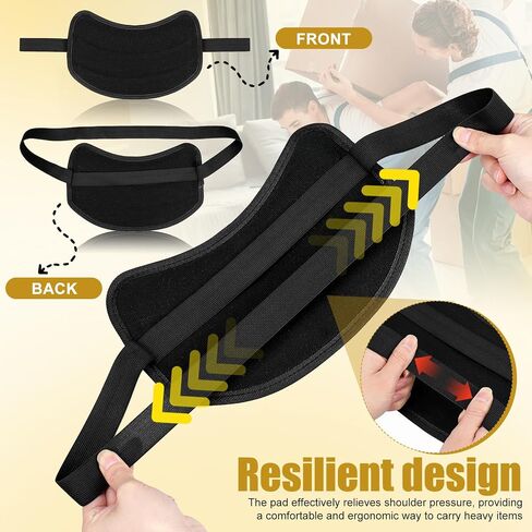 SEWACC Shoulder Pad for Carrying Heavy Objects Thickened Canvas Shoulder Mat Cushion for Farm Work and Construction Unloading in Kuwait
