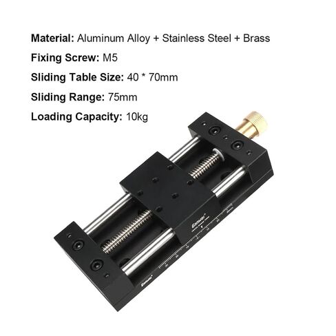 X-Axis Fine‑Tuning Linear Stage 40x70mm Manual Translation Displacement Station Precision Sliding Table Platform in Saudi Arabia