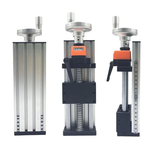 Manual Linear Guide 50×80mm Mobile Panel Position Counter Sliding Table 100-500mm Stroke 1605/1610 C7Ballscrew(1610 with Horizontal,200MM) in Saudi Arabia