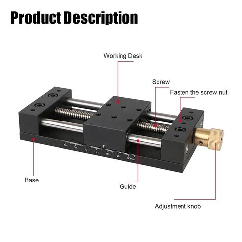 Precision Sliding Table Fine‑Tuning Linear Stage Manual Translation Displacement Station X-Axis Platform 40x70mm in Saudi Arabia